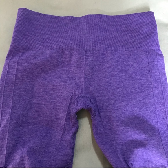 Lululemon In the Flow Crop II Heathered Iris Flower Purple Leggings - Picture 6 of 7